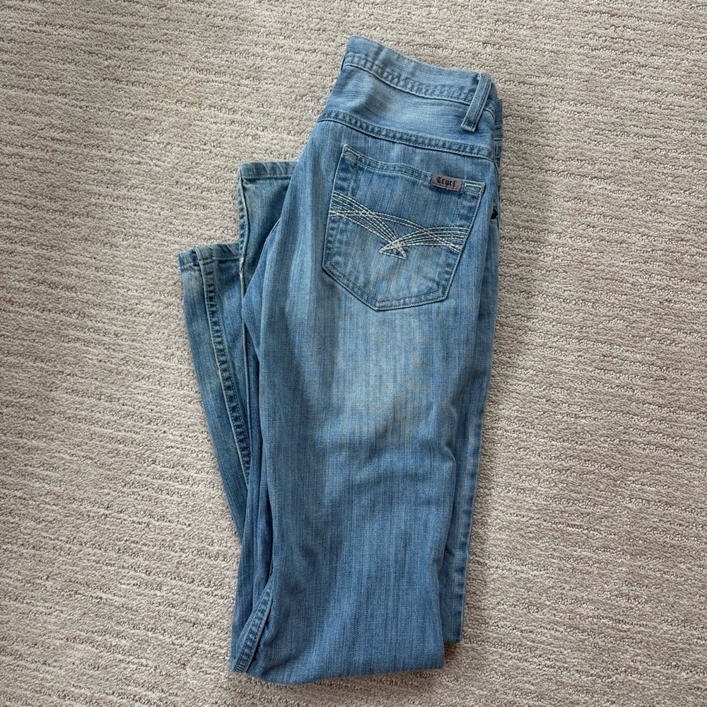 Cruel Girl Light Blue Straight Leg Jeans
